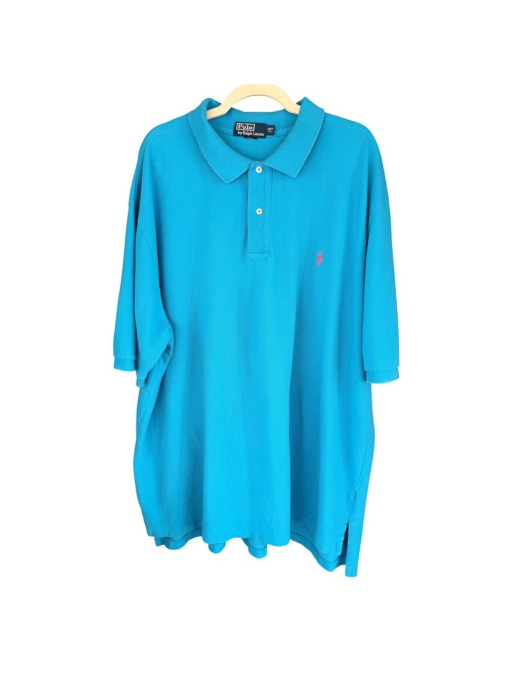 Ralph Lauren Men’s Turquoise Polo with Pink Pony